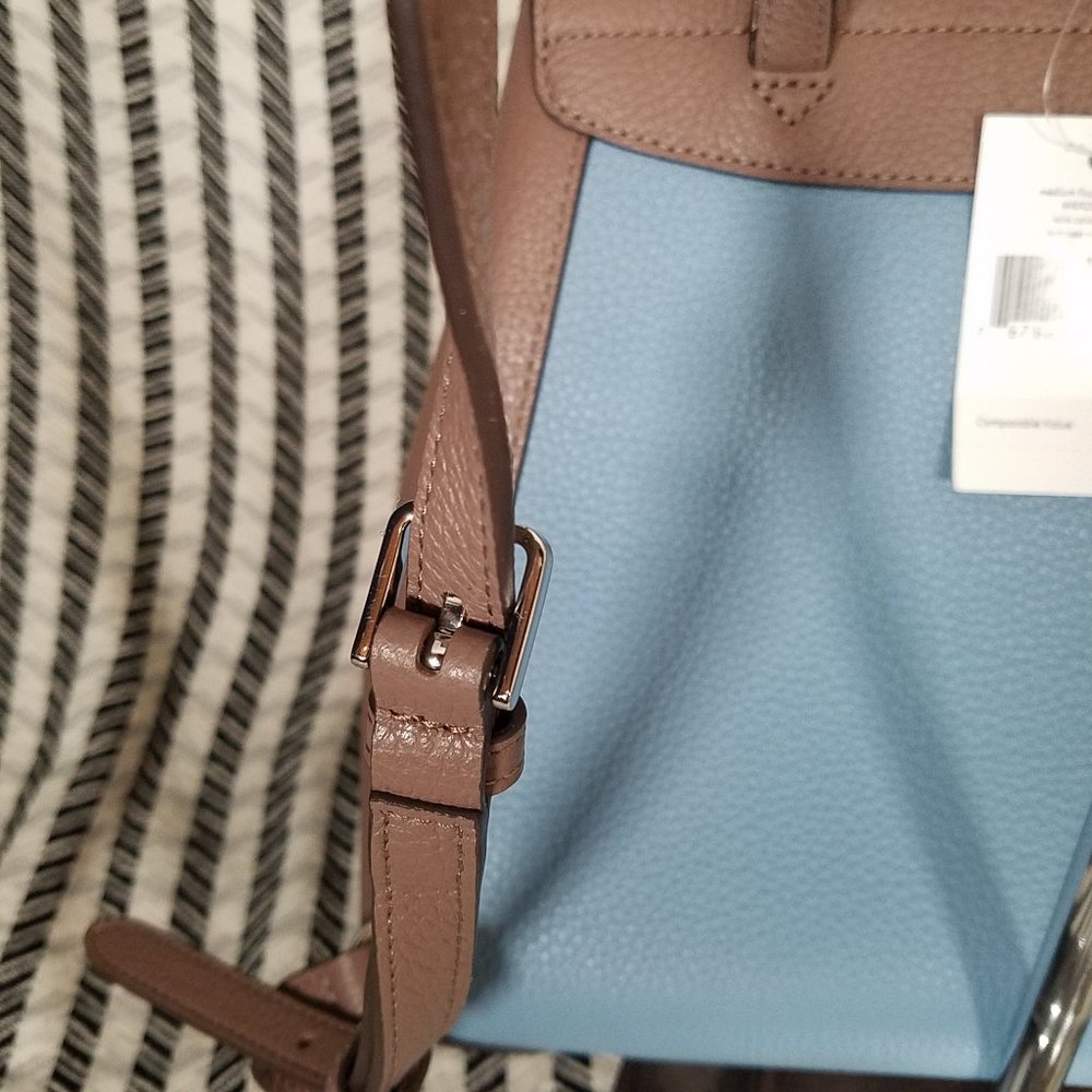 kate Spade Leila Medium Blue Backpack Colorblock - Picture 11 of 13
